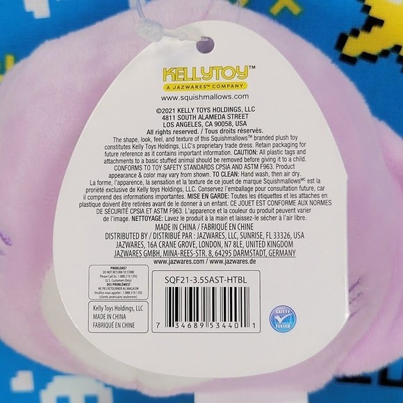 Squishmallow Aziza the Stingray 3.5" UltraSoft Stuffed Sealife Toy Plush NWT - Picture 5 of 5